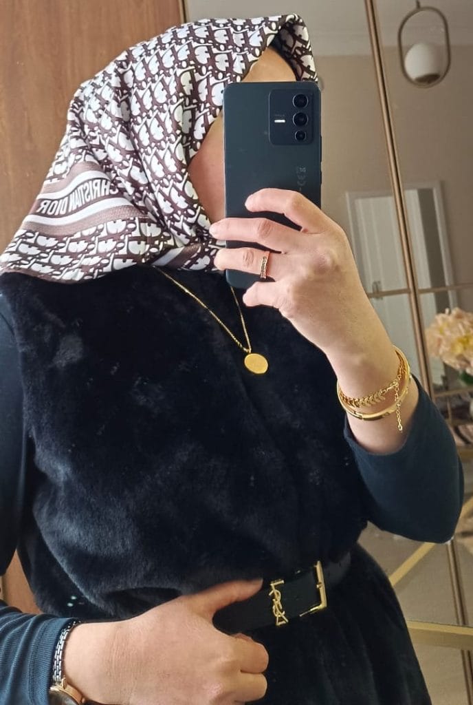 Dior Marka Twill İpek Eşarp - Haki