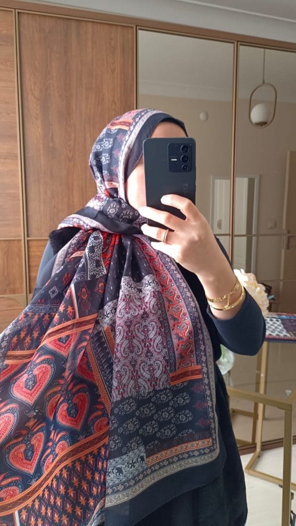 Etro Maça Desen Pamuk Soft Şal - Siyah - Gri