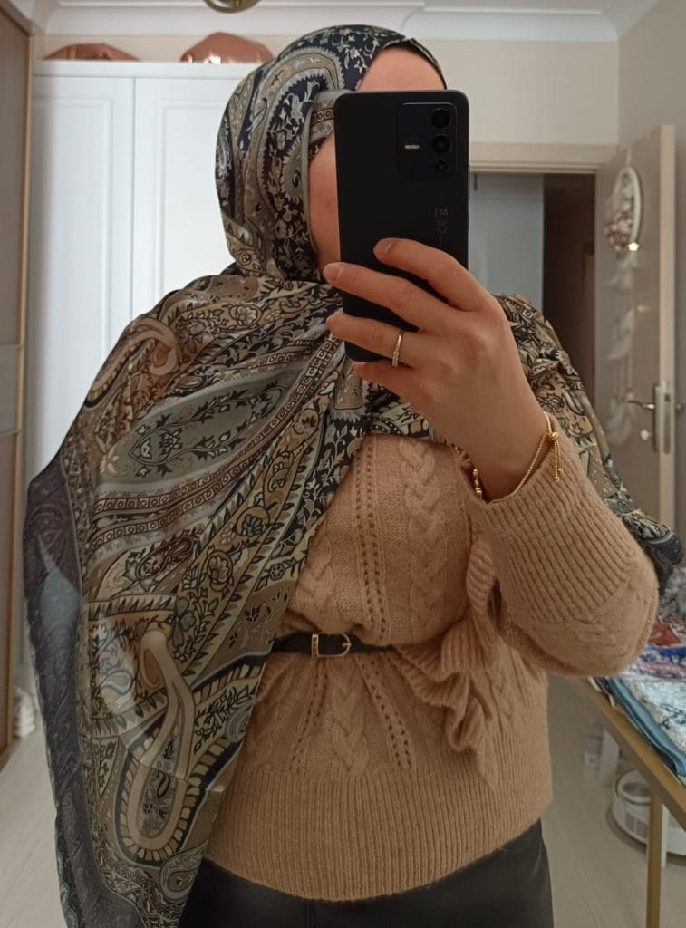 Etro Marka İthal Etnik Desen Vual İpek Şal - Soft Yağ Yeşili