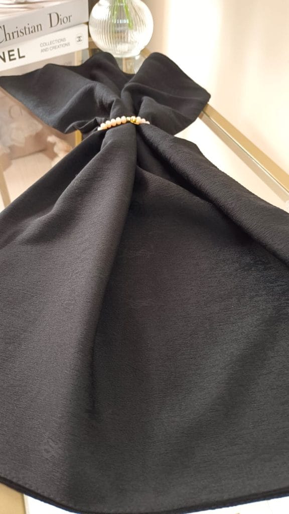 Ysl Vegan Pamuk Şal - Siyah